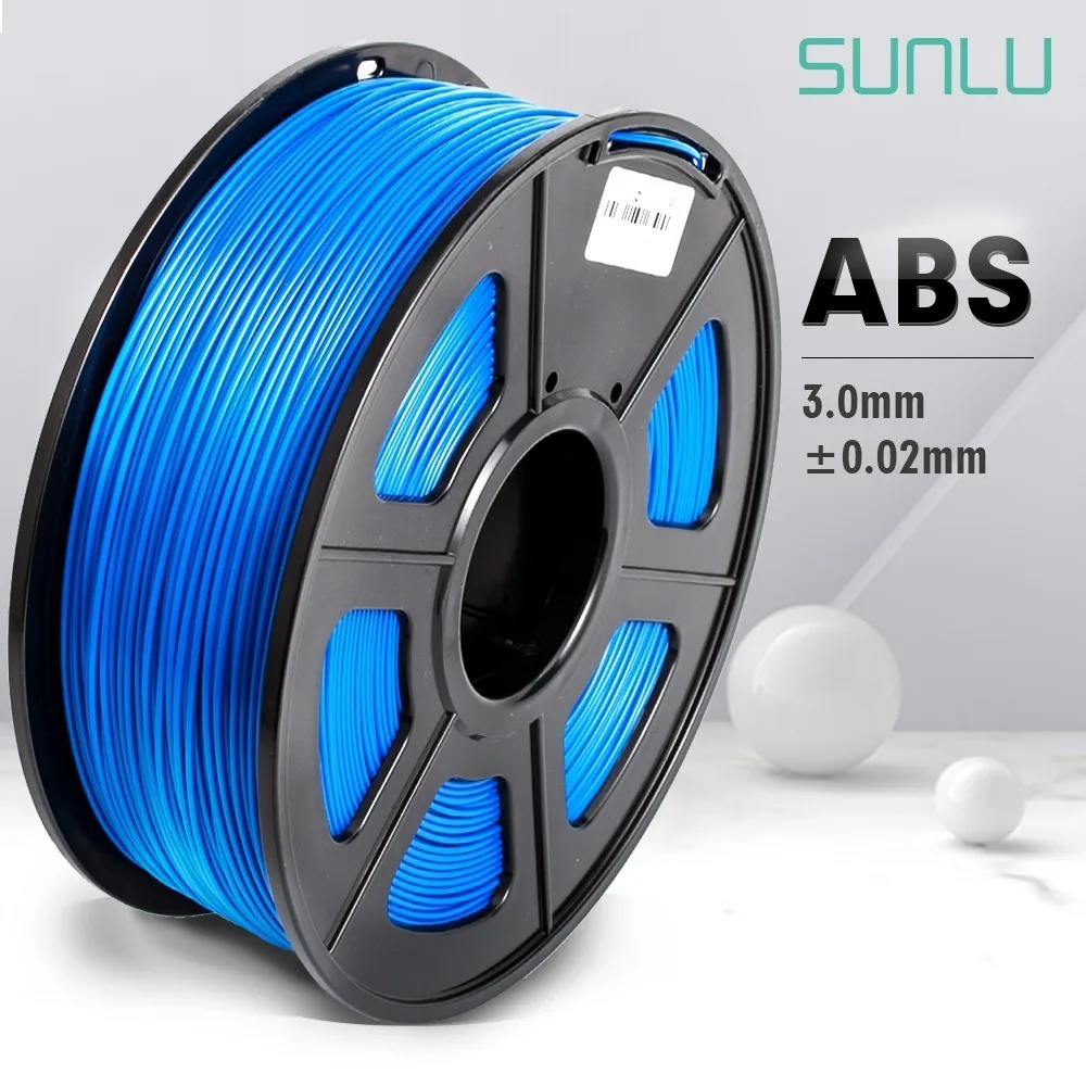 

3.00mm ABS Filament For 3D Printer Transpearent Color ABS 3D Filament SUNLU High Quality 3D Extruder Consumable Material