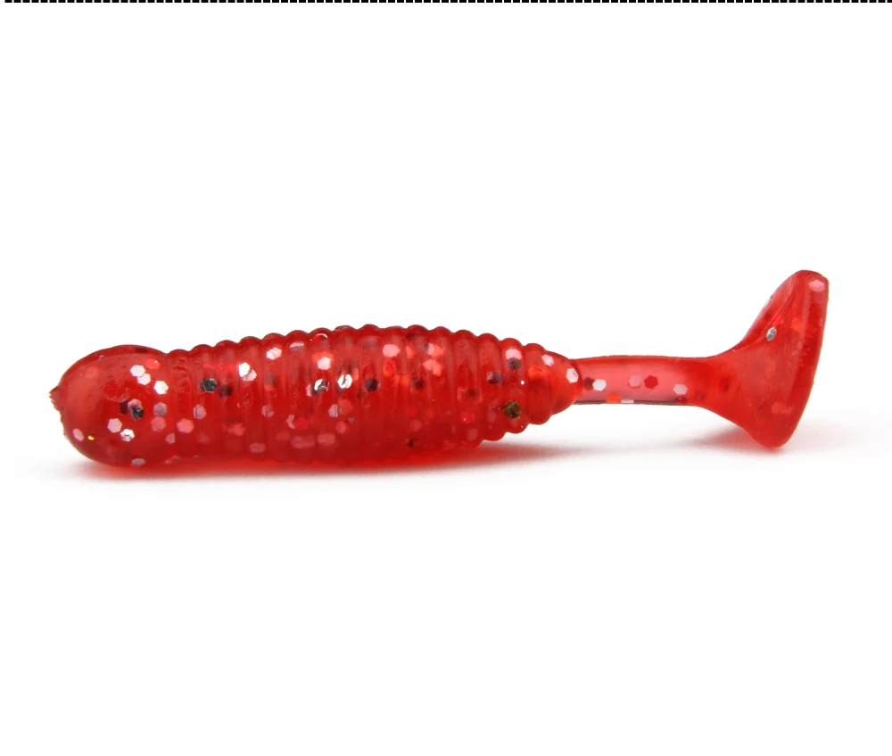 12pcsLot 5 Colors Mini Fish Soft Lure Fishing Bait 45mm 1.5g New Artificial Loach Swimbait Fishing Lures Ice Fly Fishing Tackle  (15)