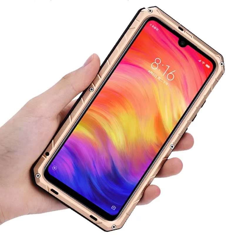 Kaufen Luxus Outdoor IMATCH Sport Armee Taktische Stoßfest Metall Silikon Telefon Fall Abdeckung Für Xiaomi Redmi Note7 Hinweis 7Pro KS0172