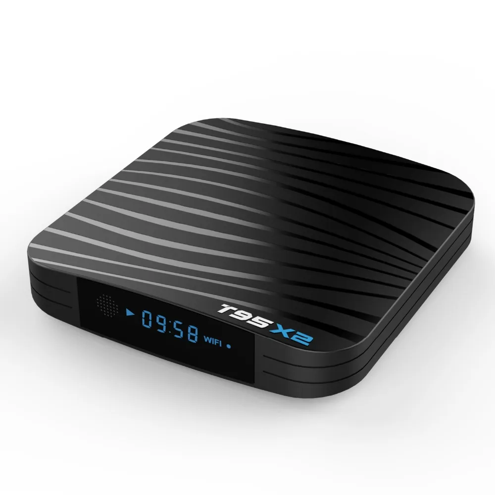 T95X2 Android 8,1 Smart tv BOX 4 ГБ 32 ГБ Amlogic S905X2 с 1 год IP tv Франция Испания арабский медиаплеер телеприставка Android tv