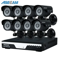 8ch супер 3mp HD CCTV DVR видеорегистратор и наружная Черная пуля 1920 p охранный системный комплект для фотокамеры наблюдения оповещения по электронной почте