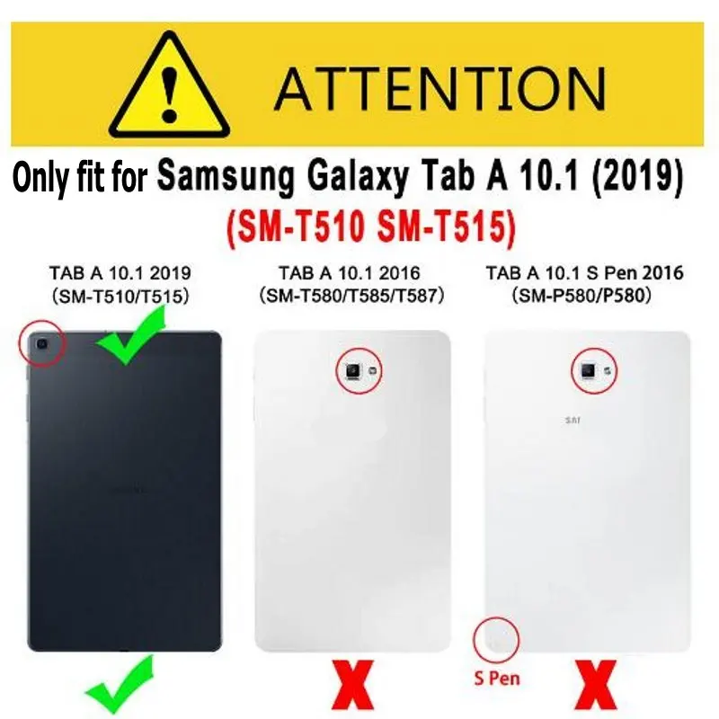 Чехол для samsung Galaxy Tab A 10,1 T510 T515, кожаный чехол с бумажником и подставкой, мультяшный чехол для samsung Galaxy Tab A SM-T510 T515