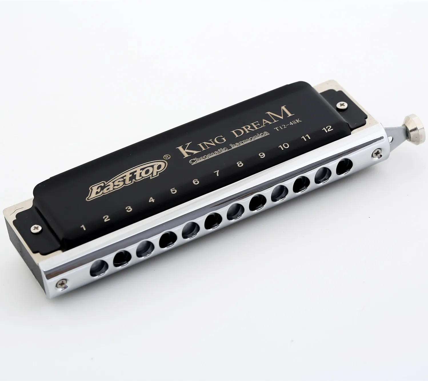 12-hole Key C chromatic harmonica