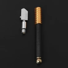 OOTDTY Карбидное лезвие подача масла Стекло резак ручной инструмент алмазный наконечник с объёмным рисунком из мультиков с металлической ручкой