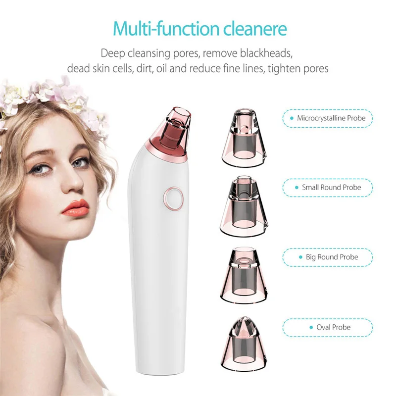 

Vacuum Pore Cleaner, Electric Blackhead Remover Suction Pore Vacuum Cleaner Blackhead Removal Skin Care Drop Shipping