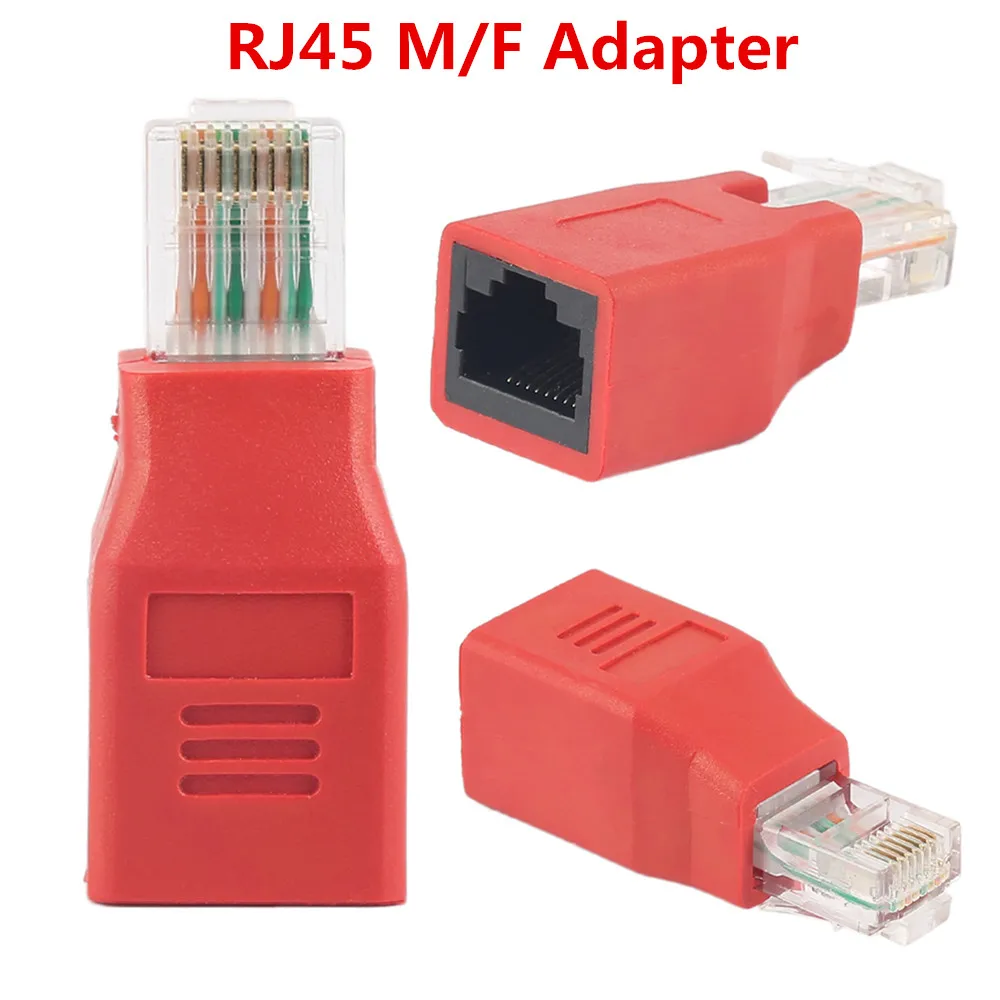 Оптовая продажа подключенный кроссоверный кабель переходник RJ45 M/F штырь гнездо