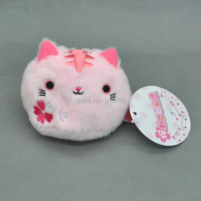 4 шт. розовая плюшевая кукла в виде кошки|plush doll|atsume nekocat doll |