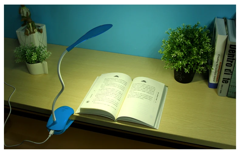  Desk lamp USB led Table Lamp 14 LED Table lamp with Clip Bed Reading book Night Light