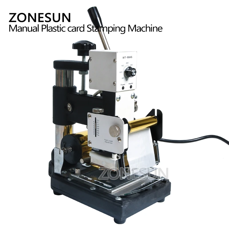 ZONESUN Creasing машина для маркировки пресс бронзировочная банковских карт клубных