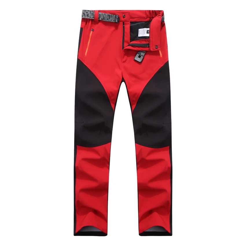 WindTaste de las mujeres de invierno al aire libre Camping pantalones impermeables de Trekking senderismo escalada Softshell deportes pantalones de lana Pantalones de mujer KB004