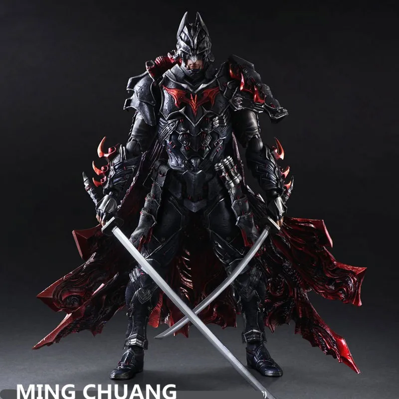 

Justice League Play Arts Batman Timeless Bushido The Dark Knight PVC Action Figure Collectible Model Toy with boxed 27cm Q49