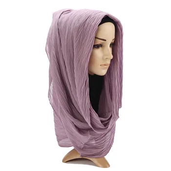 

Women Plain Chiffon Scarf/Scarves Hijabs Muslim Hijabs Turban Headband Cloth Wrap Solid Color Shawls Headband Shawl