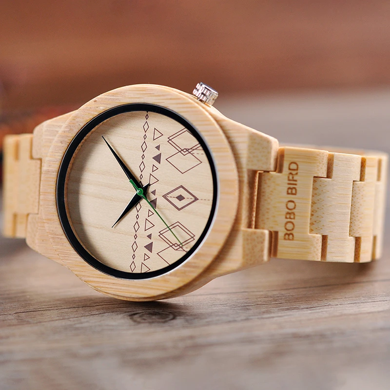 BOBO BIRD деревянные часы Miyota Кварцевые Мужские t наручные часы с рисунком чернил красочные деревянные принимаем логотип индивидуальные U-S07