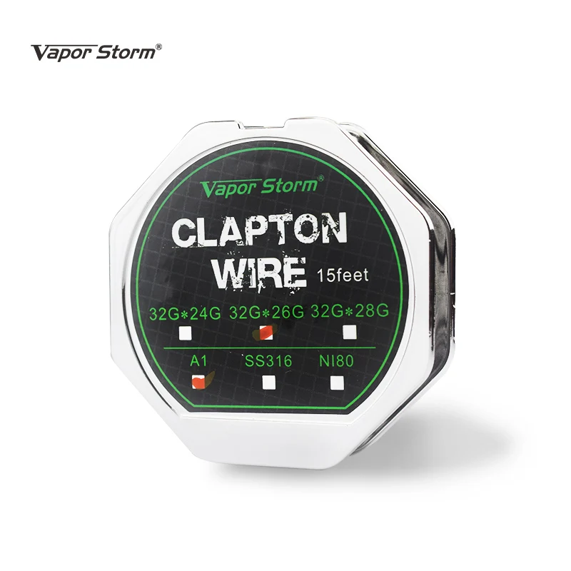 

Vapor Storm Clapton Wire A1 SS316 24/26/28G Heating Wire RDA RBA RTA Atomizer Coil for E cigarette Resistance coil Wire Diy Coil
