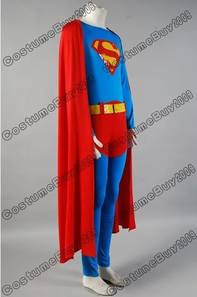 Hot Sale Superman Christopher Reeve Jumpsuit Costume Cosplay