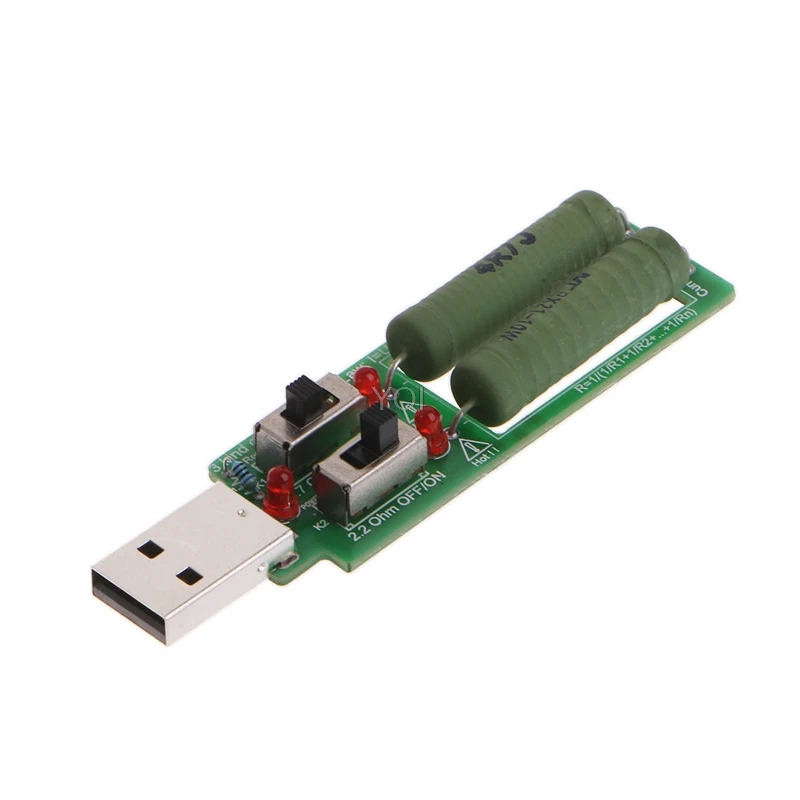 USB резистор электронная нагрузка с переключателем регулируемый 3 ток 5 в тестер