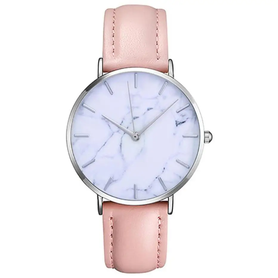 

New Fashion Men Women Leather Watch Slim Analog Classic Casual Wristwatch Sports Watches Brand Montre Femme Best Gift Hot #501
