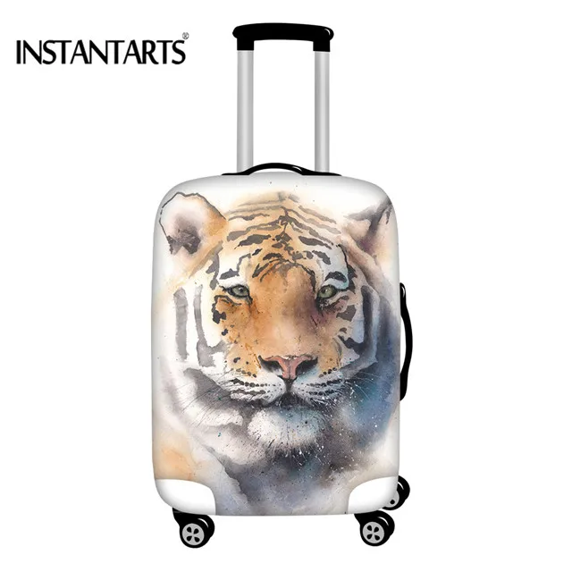 INSTANTARTS багажные защитные чехлы 3D С Рисунком Тигра, эластичные дорожные чемоданы на колесиках, сумки от пыли и дождя, чехлы для 18-30 дюймов - Цвет: HM7416