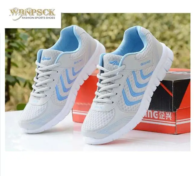 Tanie Damskie sneakers2019 moda zapatos lampardo mujer lekkie siatki netto shoesW oman platformy buty kobiece projektant trampki buty sznurowane