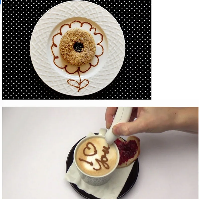 Transhome электрическая ручка для латте украшение кофейного торта резьбы на кофе