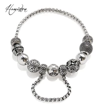 Thomas Bead Bracelet with OM, Cross Hero, Wave, KATHMANDU Beads, European Rebel Heart Style Jewelry For Men TS B137