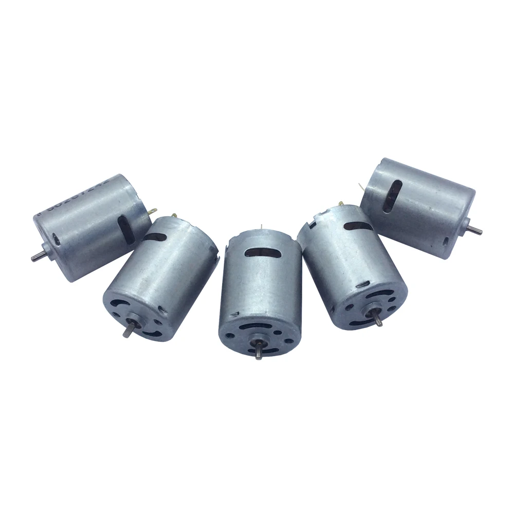 

370 Small Motor DC 1.5~5V High Speed Micro Electrical Motor 1500~5200rpm for DIY Ship Car Motor Hobby 5Pcs/lot