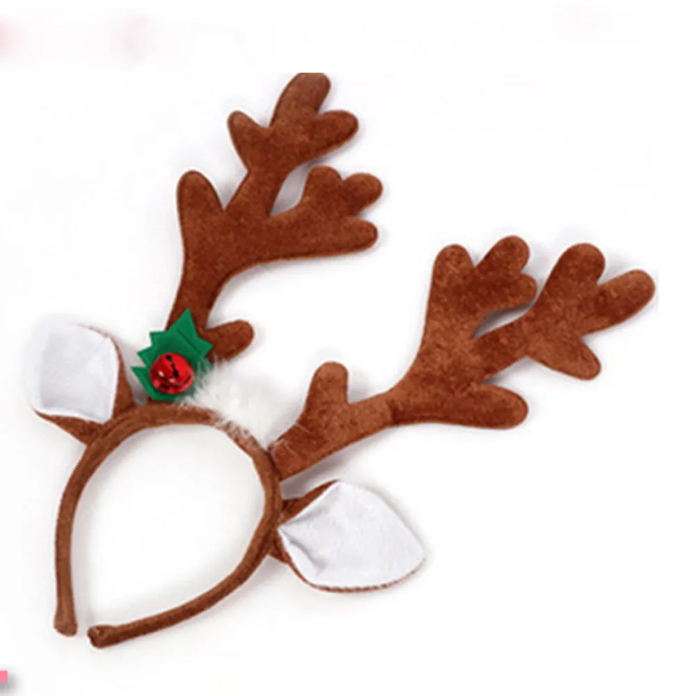 Christmas Headband Christmas Deer Horns Headband Fawn Reindeer Headgear Antlers Hair Accessory Christams and Easter Pa