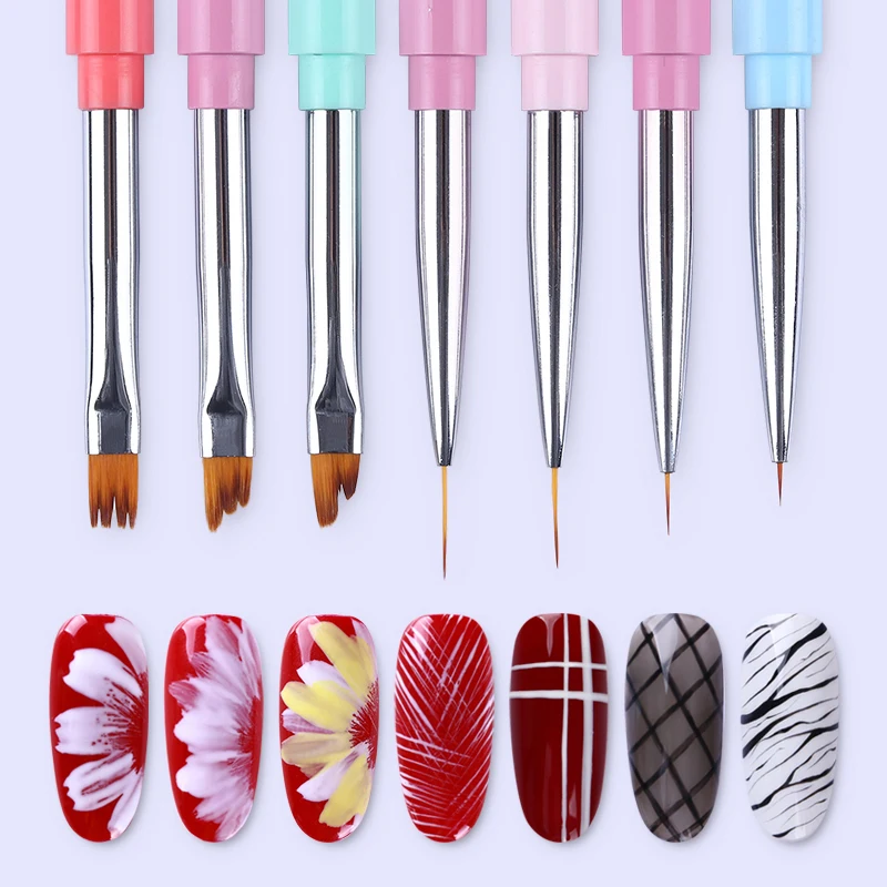 

1 Pc Nail Art Brush Rhinestone Acrylic Pen Carving Nails Tips Painting Poly UV Gel Tool Liner French Manicure Accessories