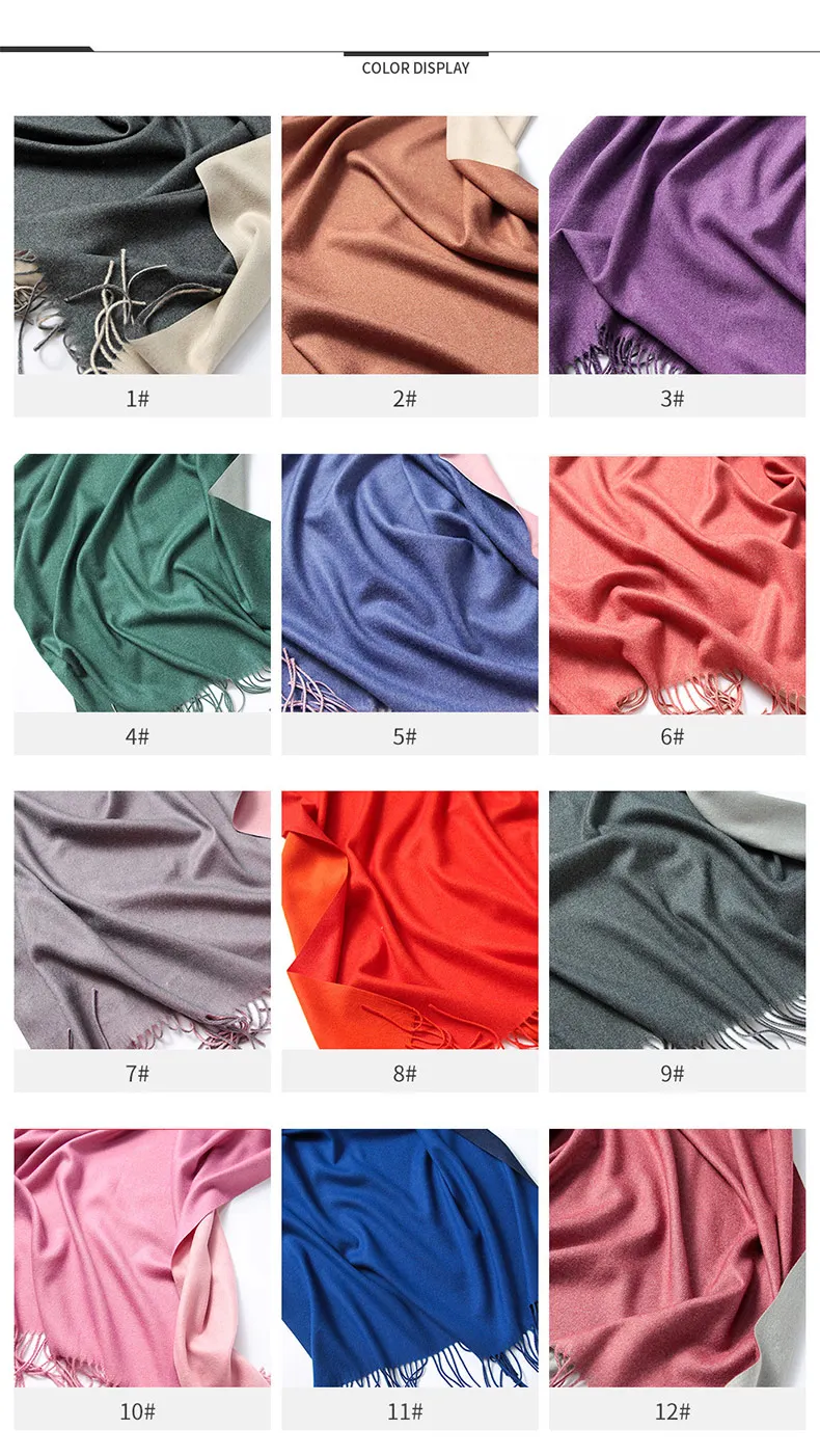 1 (5)Winter Scarf Women Men Luxury 2018 Double sided splice Tartan Cashmere Winter Warm Square Plaid Wool Shawl In Women Scarves