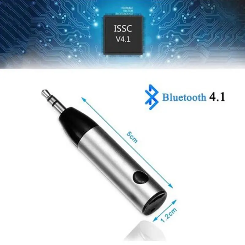 

3.5MM Headphone Speaker Bluetooth Stick Wireless Bluetooth Receiver V4.1 Receiver Mini Bullet Car Hands-free Bluetooth Adapter