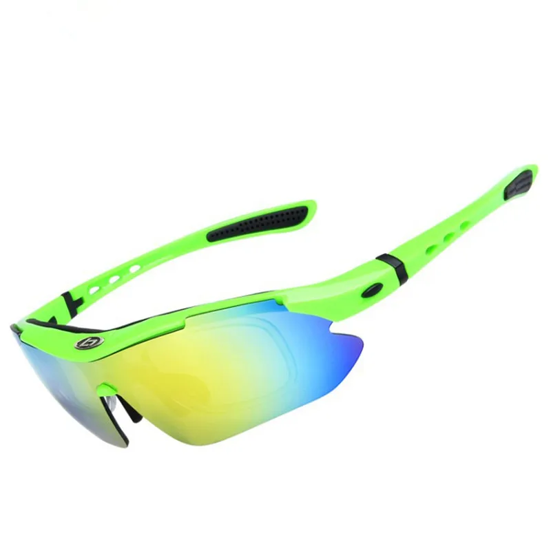 

Sports cycling sunglasses with 5 Set Interchangeable Lenses for Biking Fishing Running Driving Golf Baseball