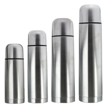 

Silver 350/500/750/1000ml Stainless Steel Vacuum Thermoses Flask Cup Hot Cold thermal Water Bottle