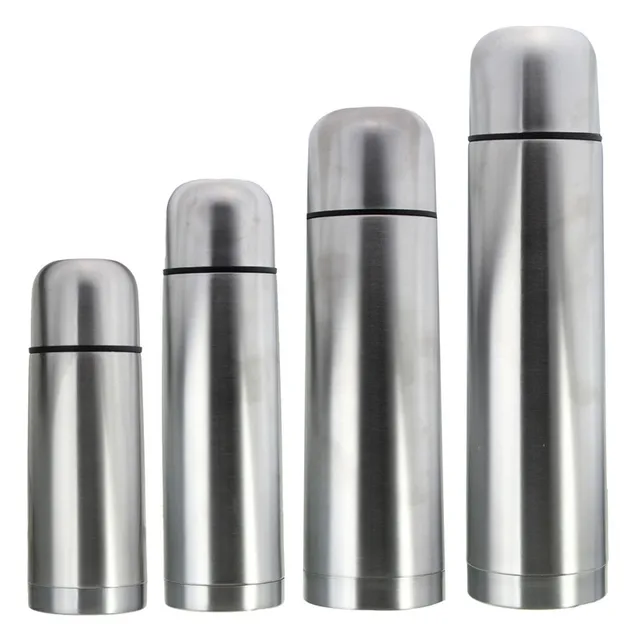 Silver 350/500/750/1000ml Stainless Steel Vacuum Thermoses Flask Cup