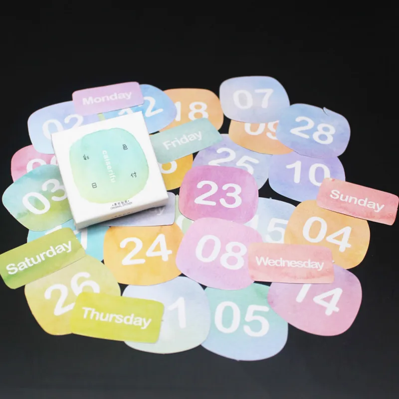 

40pcs/set Digital sticker Memo Pad Diary Stickers Pack Posted It Kawaii Planner Scrapbooking Stationery Escolar School Supplies