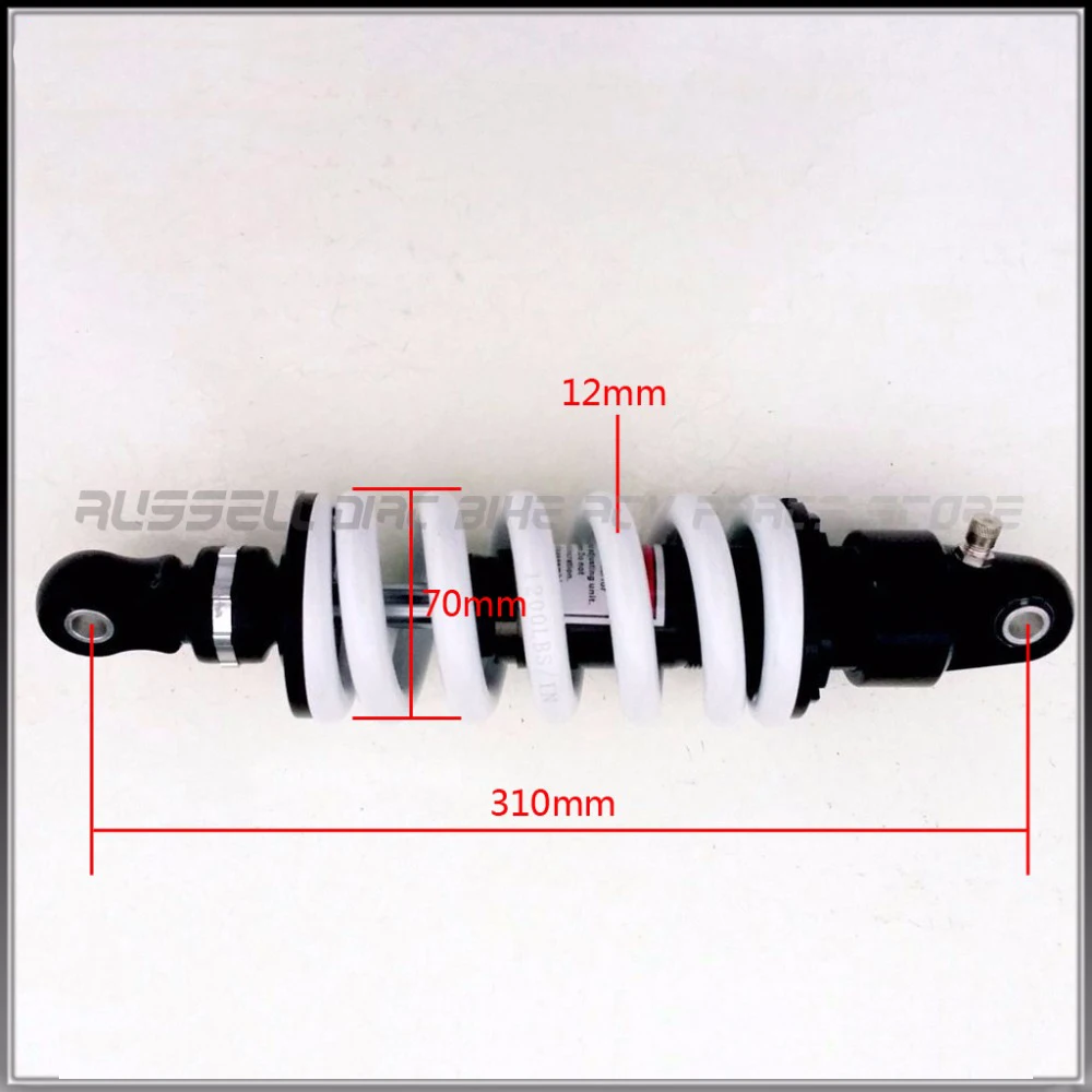 Сверхмощный Shocker Eliminator амортизатор подвески задний амортизатор для мотоцикла Eliminator подвеска Весна 1200lb питбайк внедорожный - Цвет: 310MM