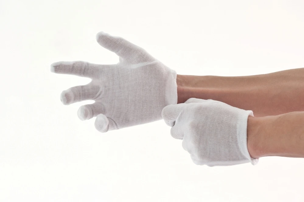 White Pure Cotton Glove Cotton Working Gloves white thin cotton gloves