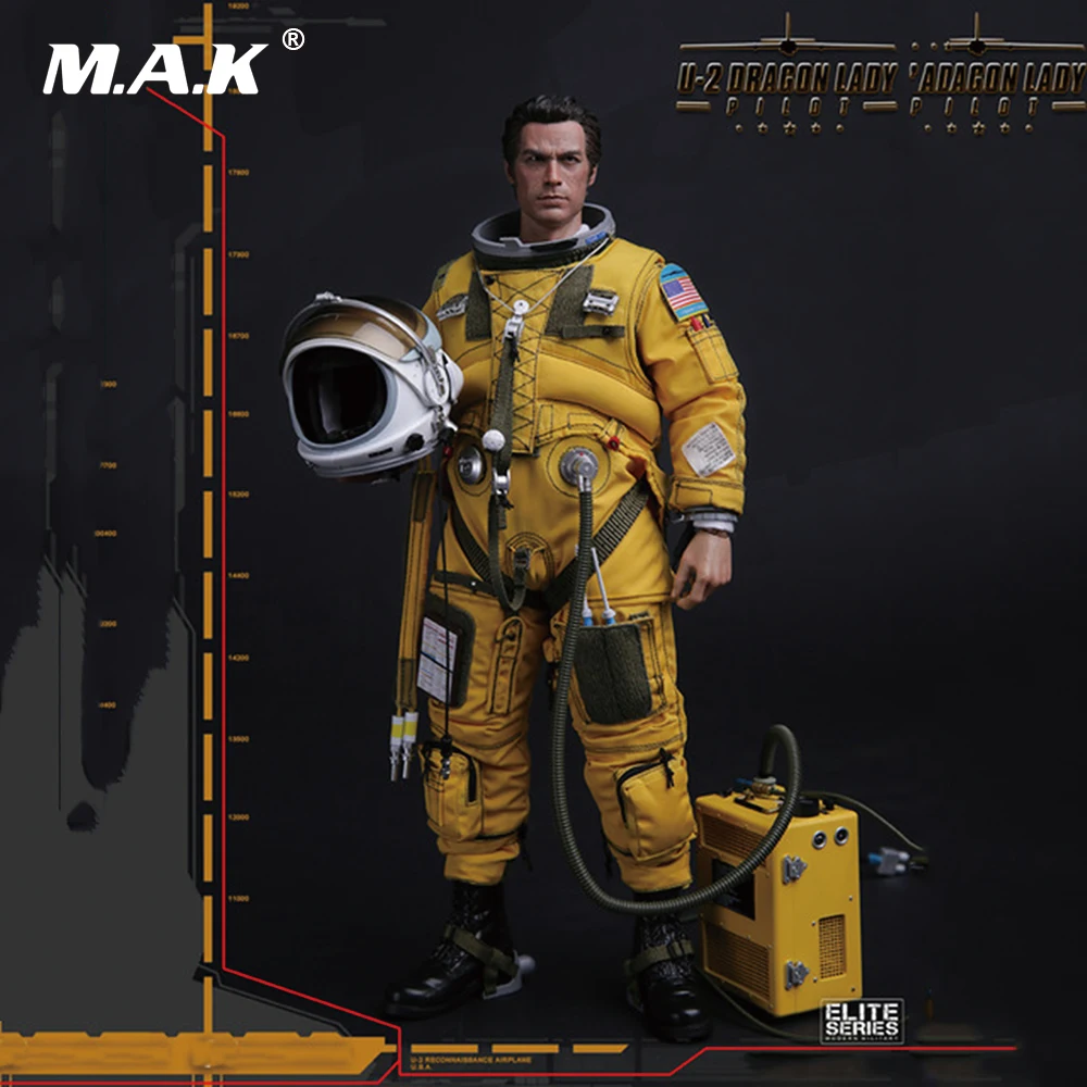 

1/6 scale Super flexible military figure U-2 DRAGON LADY Reconnaissance PILOT 12" action figure doll Collectible model toy