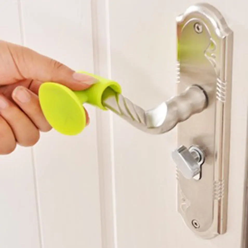 

Soft Silicone Anti-Collision Door Protective Pad Suction Cup Type Cabinet Door Handle Lock Silencer Fender