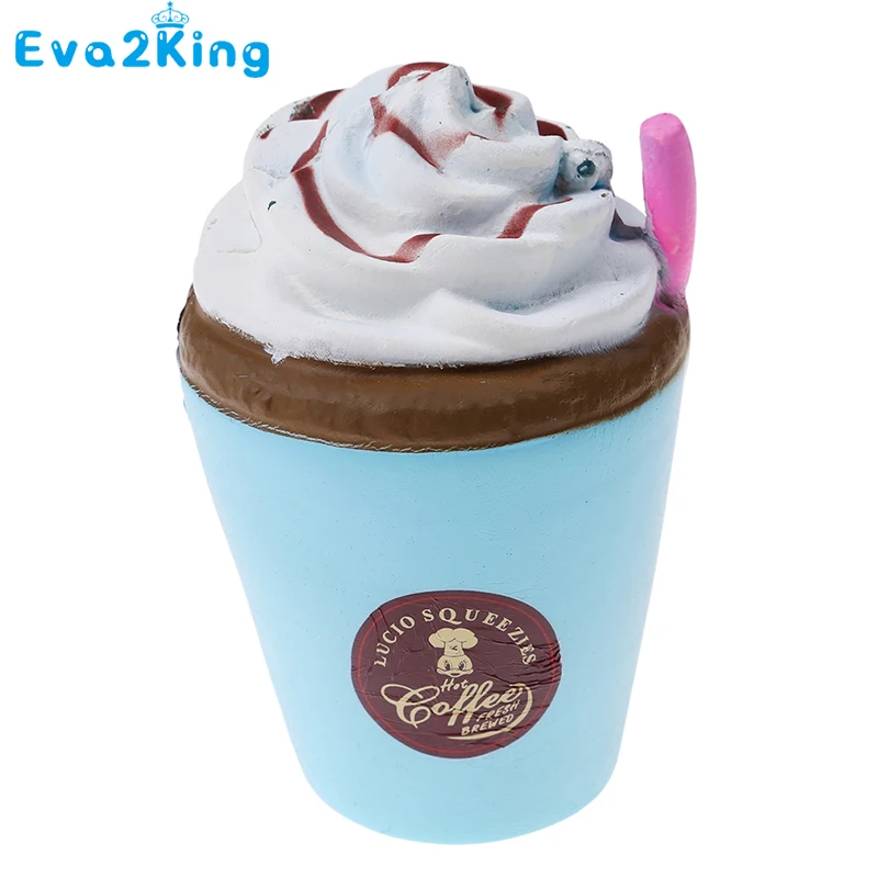 

Jumbo Cute Coffee Cup Soft Squishy Slow Rising Cream Scented Squish Coffee Toy For Children Gift Anti-Stress Toys 11cm BEst Gift