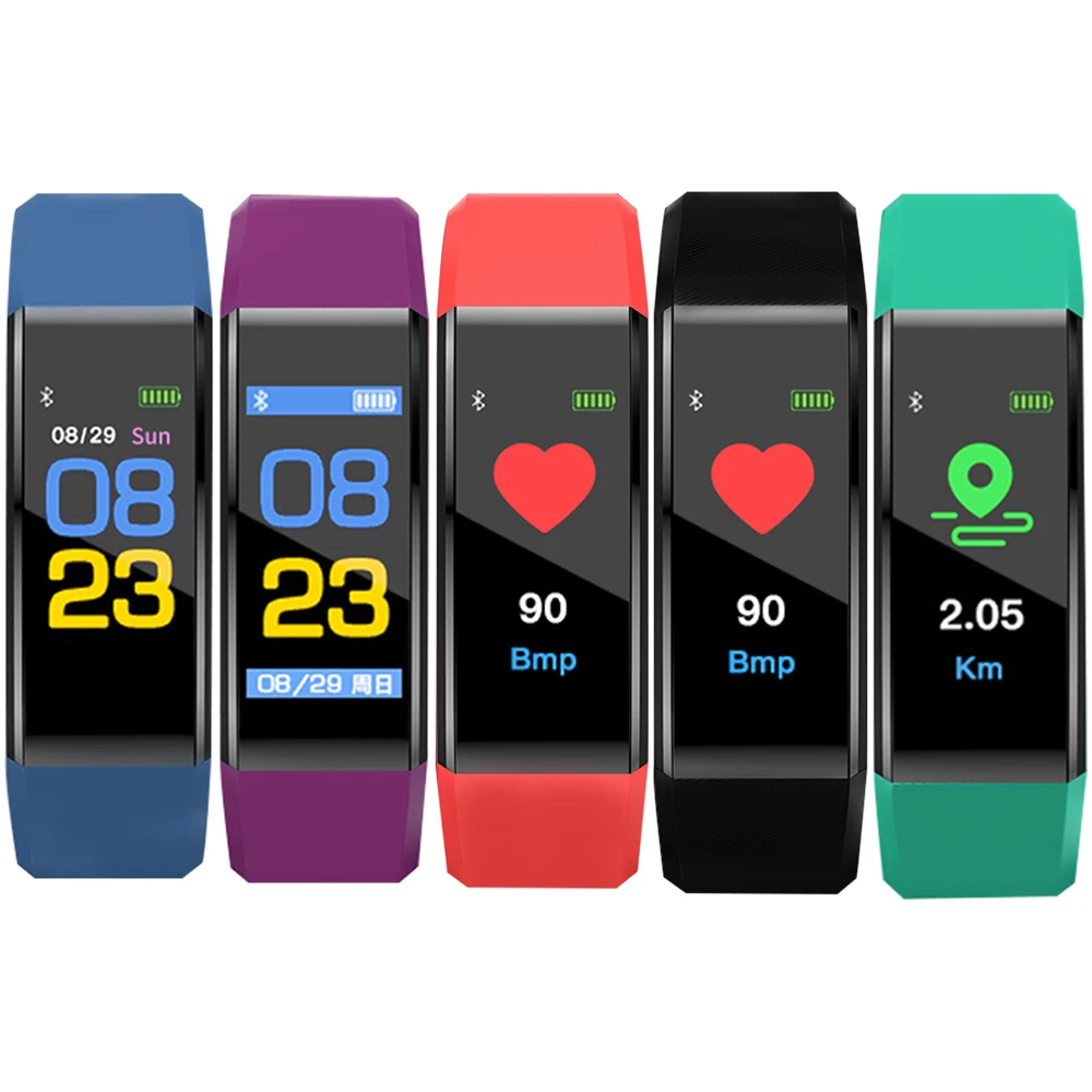 

Fashion Y3 color screen smart bracelet heart rate monitor fitness blood pressure / oxygen IP67 waterproof smart watch pedometer