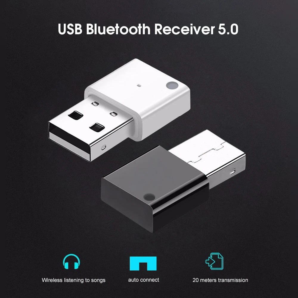 Kebidu Мини Bluetooth 5 0 Аудио Автомобильный приемник USB адаптер беспроводной