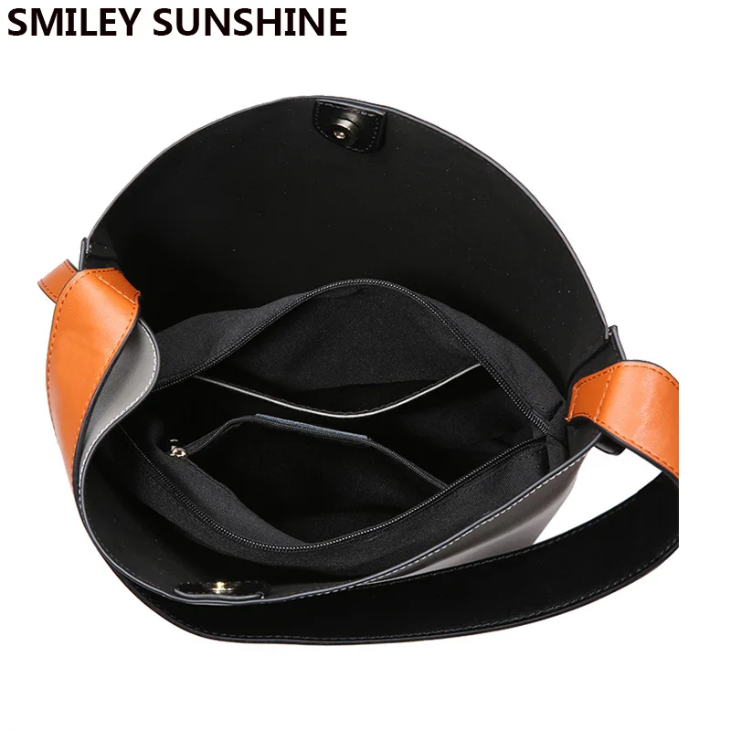 SMILEY SUNSHINE женская сумка ведро модные дизайнерские женские сумки на плечо кошельки