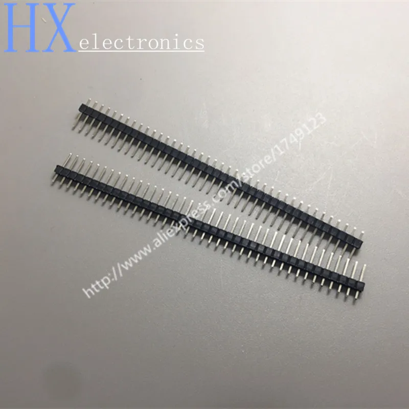 140P Single Row Male 1X40 Pin Header Strip 2.54 mm Copper New in tock High quality hot sale 0.1yuan_