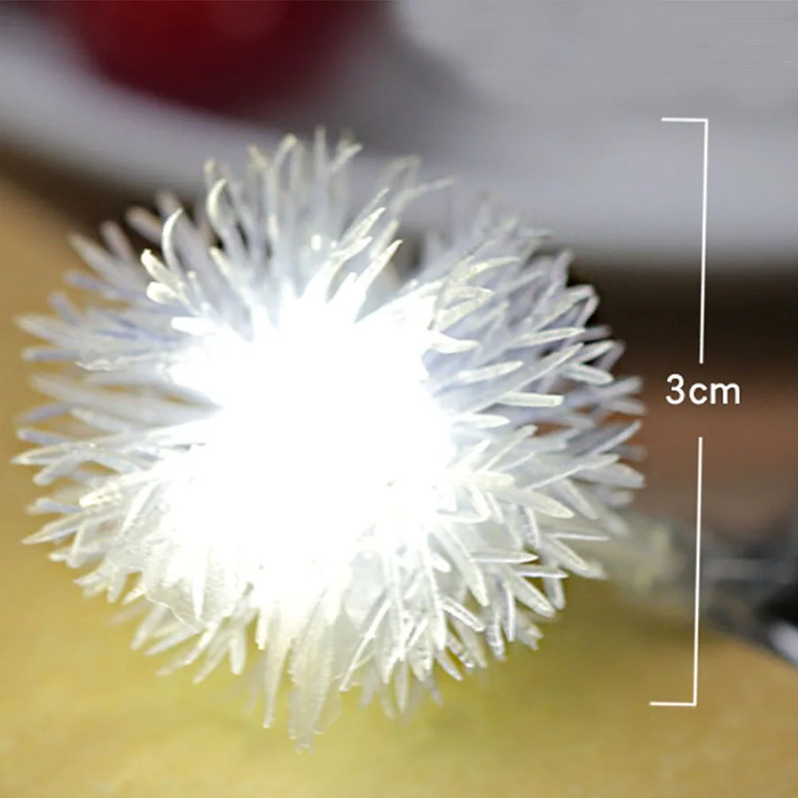 2.5M 20LEDs Christmas Snowball LED String Light Remote Control Fairy Lights Holiday Party Wedding Decoration Battery String Lamp (21)