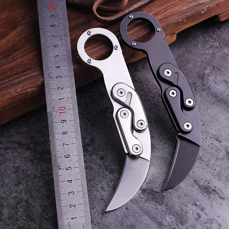 

Outdoor EDC Survival Tools Multi-Function Mechanical Folding Stainless Steel Camping Portable Cutting Rope Knife