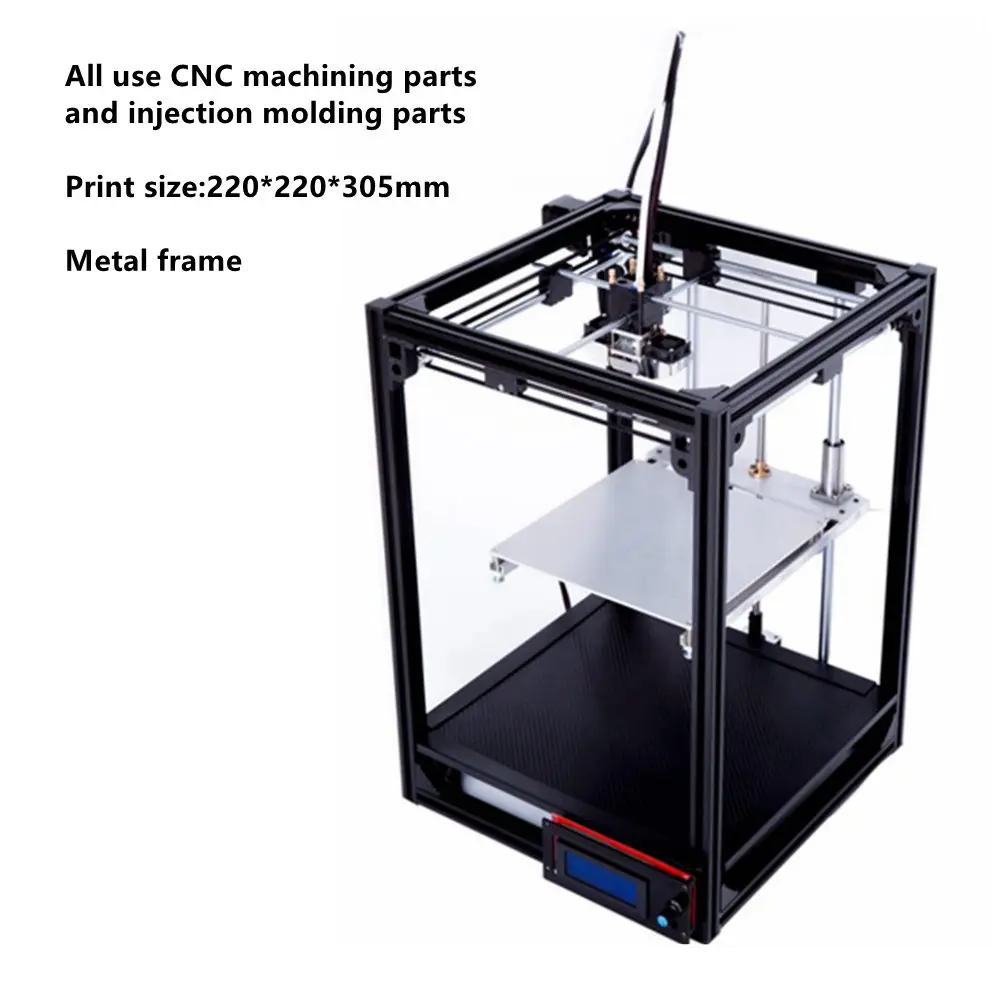 Free shipping 3D printer large size 220*220*285mm metal ...