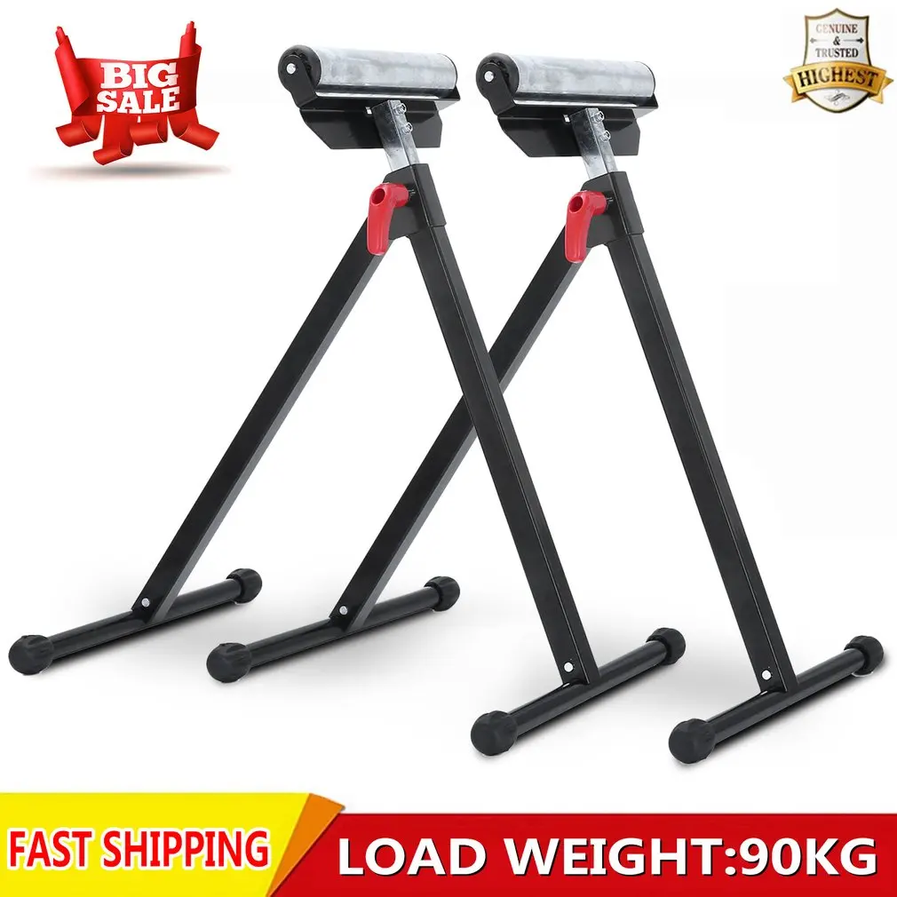 

2PCS/SET Universal Telescopic Work Bench Roller Stand Adjustable Roller Support Stand Tools for Woodworking