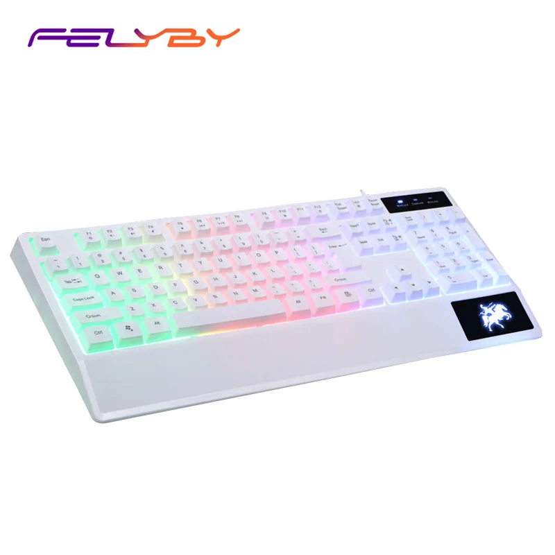 

FELYBY wired USB 104-key gaming keyboard with backlight support for PC and laptop users