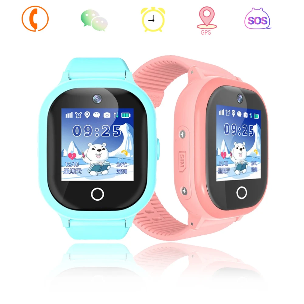 

Children Smartwatch Kindergarten Kids Pupils GPS LBS Positioning Smart Watch SIM Card Call Leave From Set Safe Zone Reminder