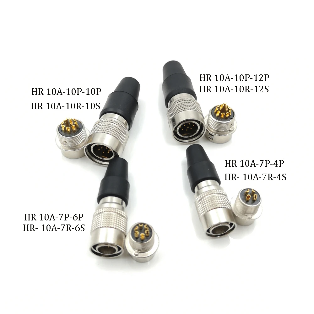 Hirose HR 10A 4 6 10 12 контактный штекер и гнездо для CCD камеры фото красный разъем питания